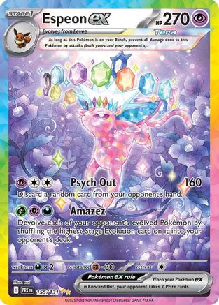 Espeon ex 155/131 - SV Prismatic Evolutions Holofoil