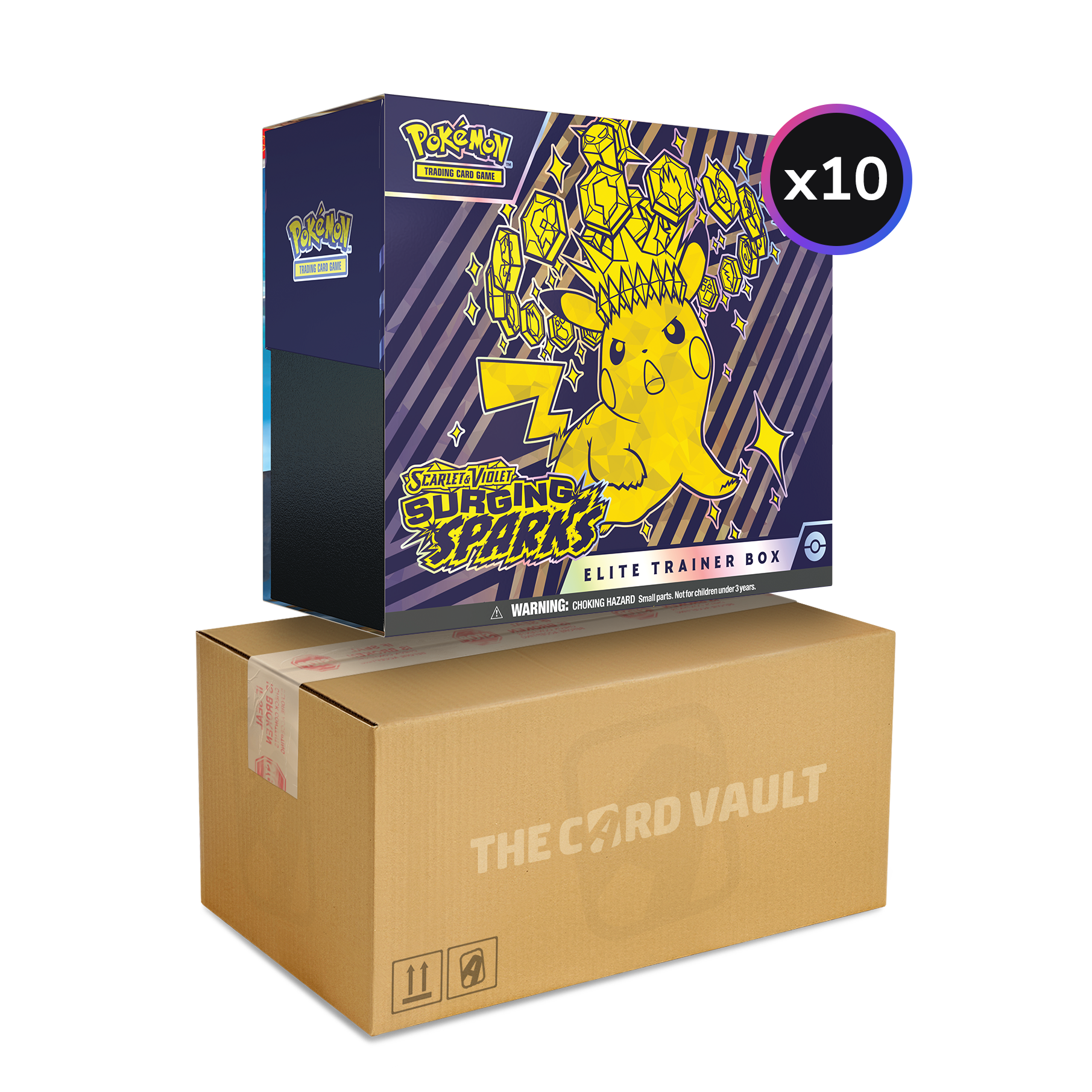 Pokemon TCG - Scarlet & Violet - Surging Sparks - Display Case (10x Elite Trainer Boxes)