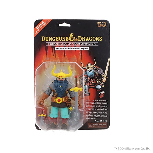 Dungeons & Dragons - 50th Anniversary Elkhorn (Good Dwarf Fighter) 7" Action Figure