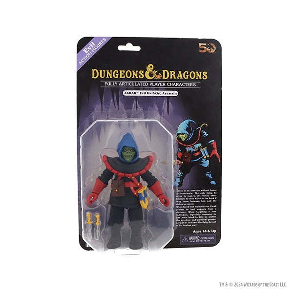 Dungeons & Dragons - 50th Anniversary Zarak (Evil Half-Orc Assassin) 7" Action Figure