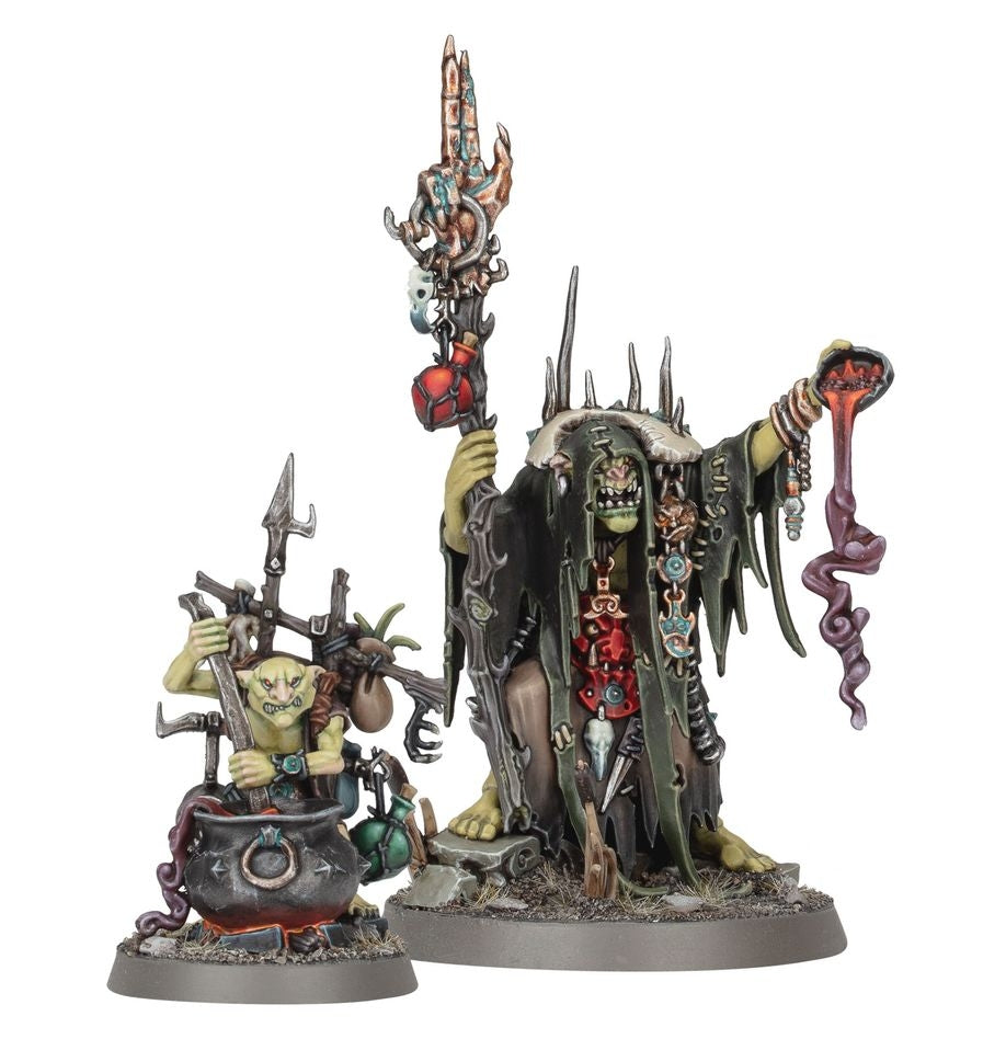 Orruk Warclans: Swamp-Calla Shaman with Pot GroT