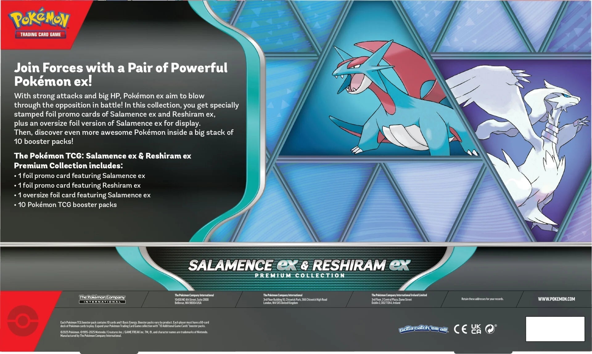 Pokemon TCG: Salamence ex & Reshiram ex Premium Collection (presale)
