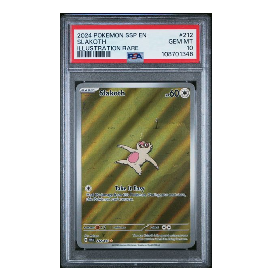 Slakoth IR Surging Sparks #212 PSA 10