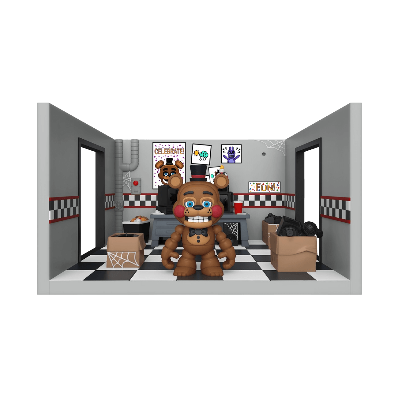 Funko - Five Nights at Freddy's - Snaps Toy Freddy with Storage Room Playset