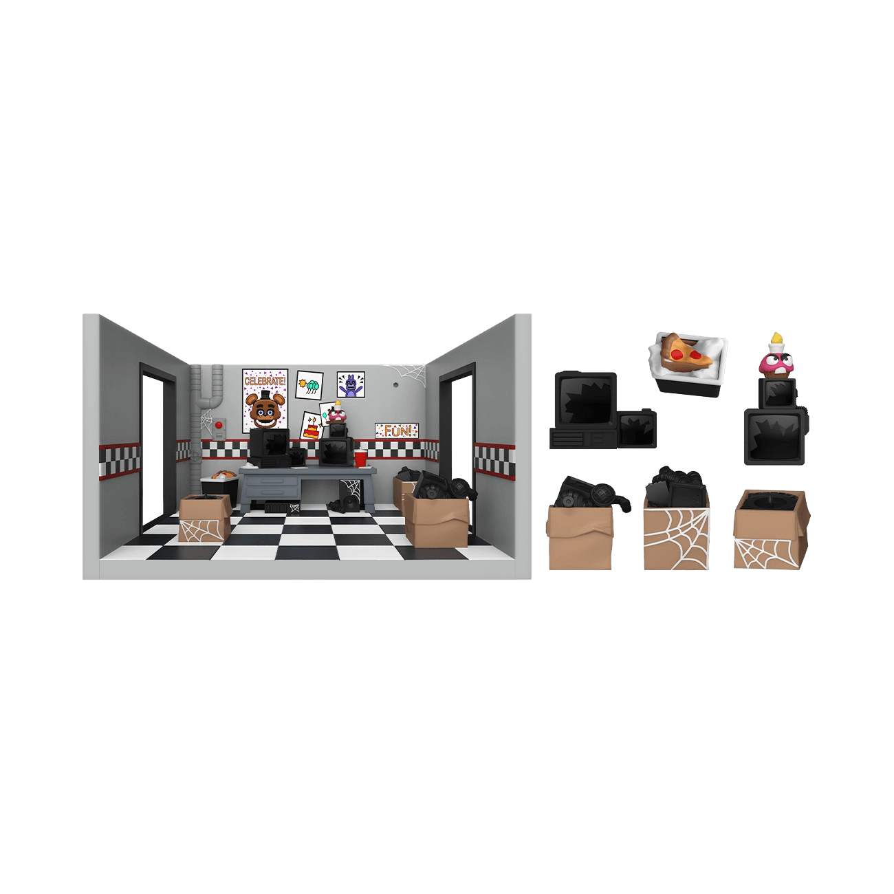 Funko - Five Nights at Freddy's - Snaps Toy Freddy with Storage Room Playset