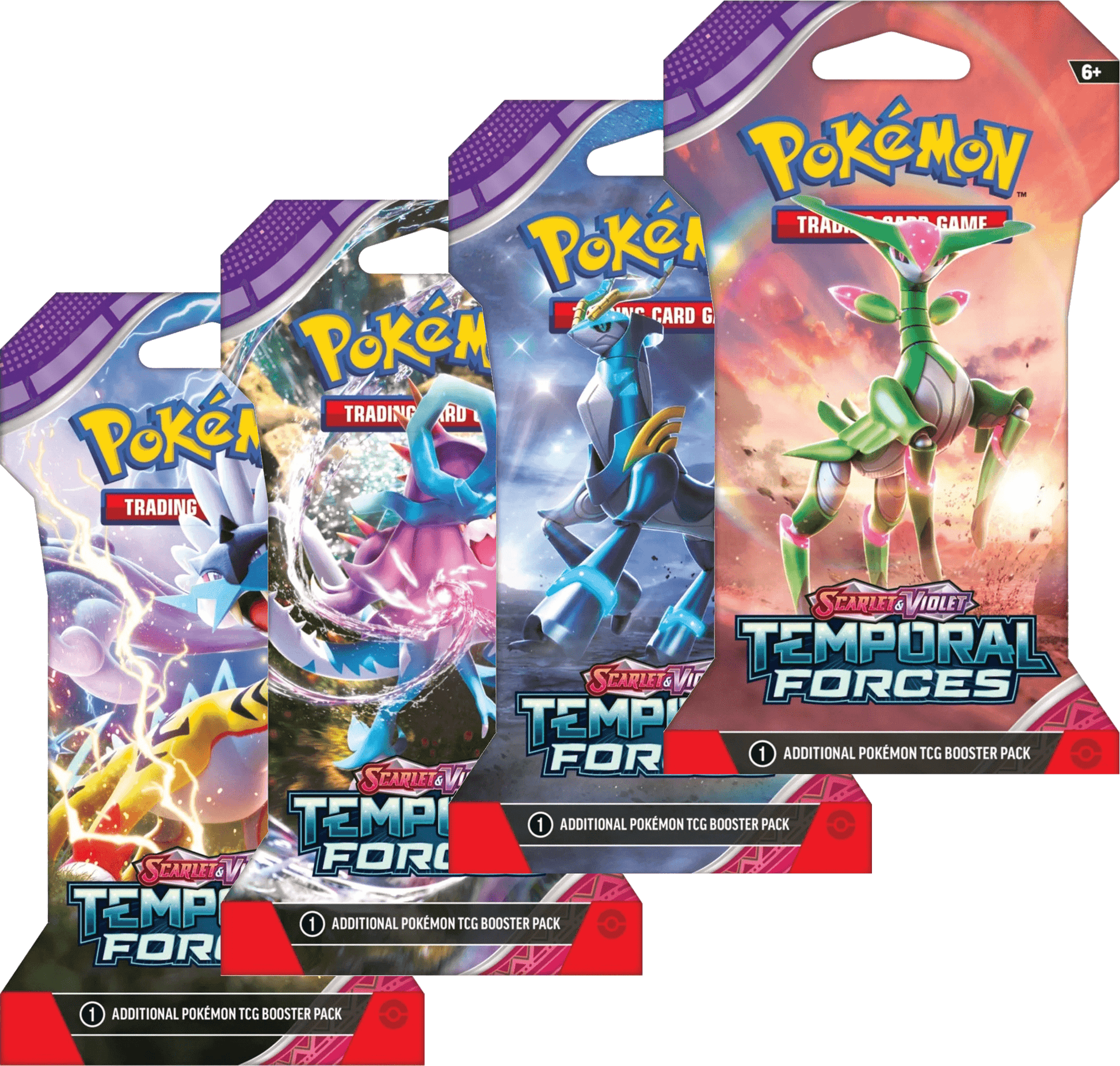 Pokemon TCG - Scarlet & Violet - Temporal Forces - Sleeved Booster Pack