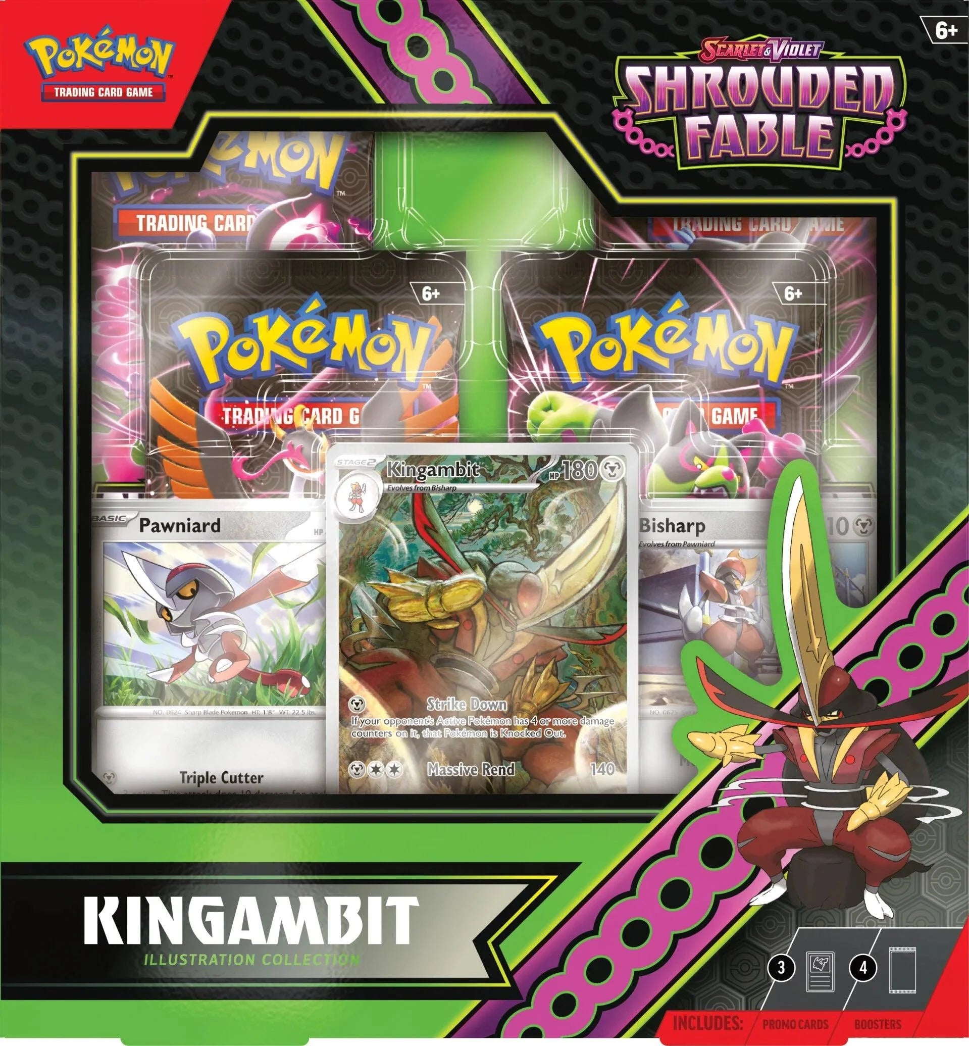 Pokemon TCG - Scarlet & Violet - Shrouded Fable - Kingambit Illustration Collection Box